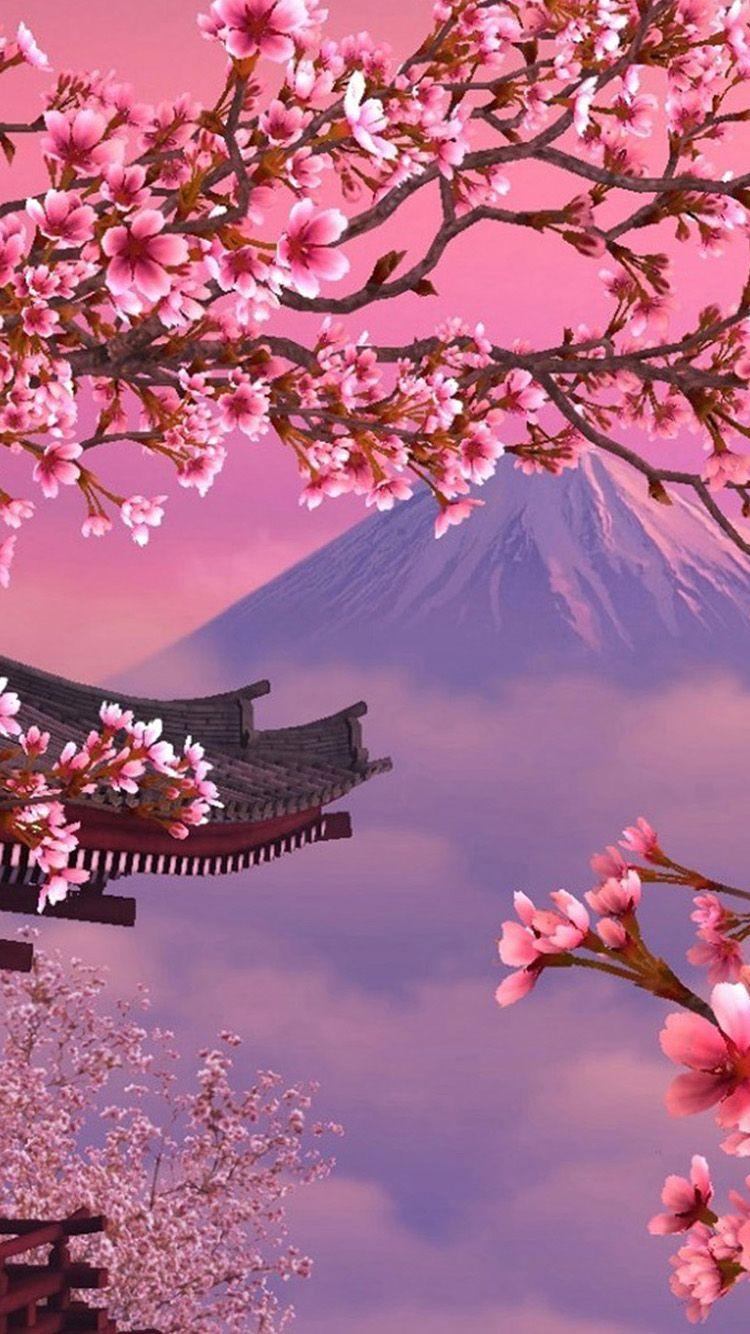 750x1334 iPhone Cherry Blossom Wallpaper Free HD