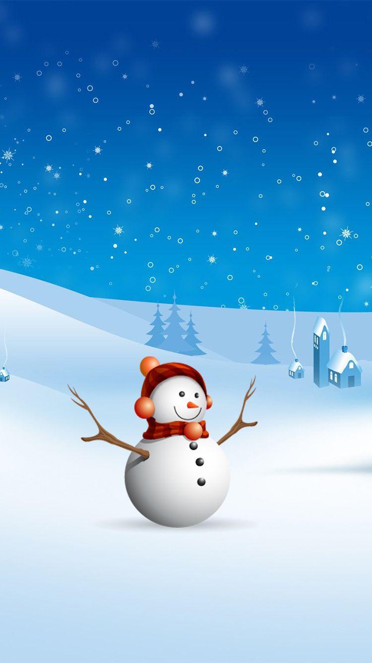 Download Cute Snowman Winter iPhone Wallpaper  Wallpaperscom