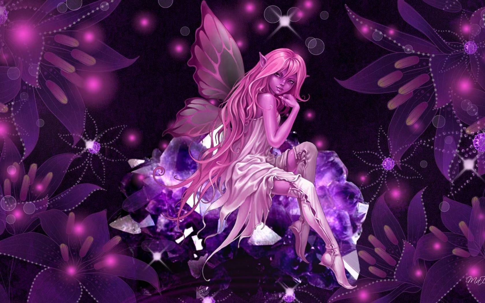 pink magical background