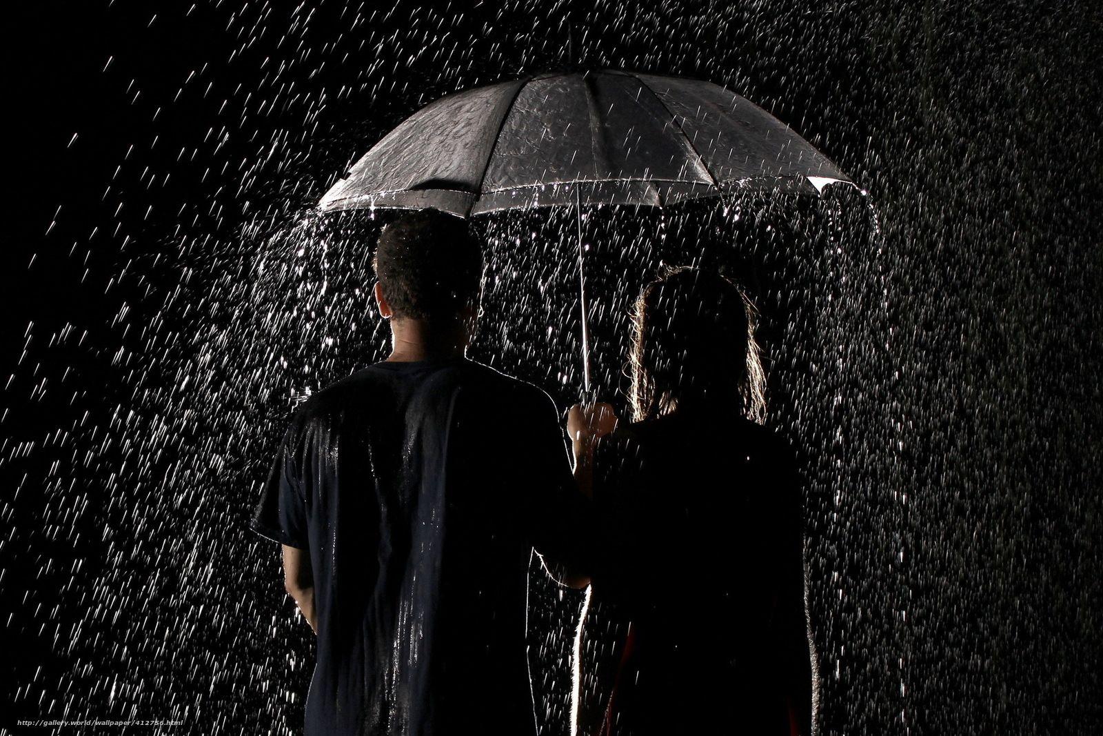 1600x1067 Download wallpaper rain, umbrella, drops, pair free desktop