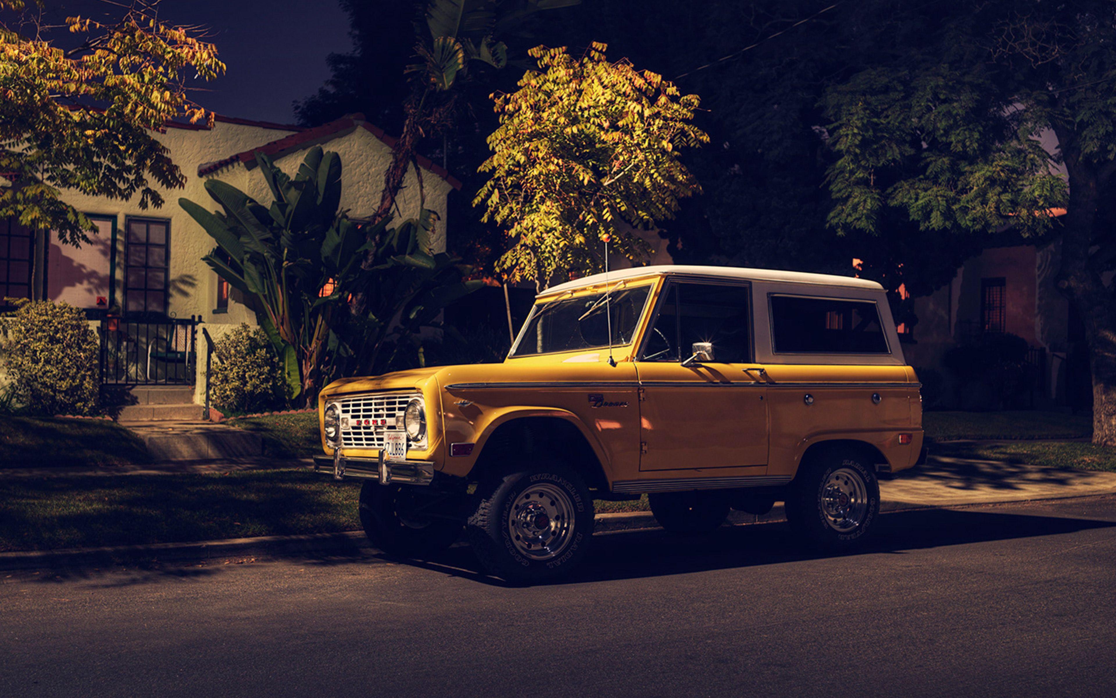3840x2400 wallpaper for desktop, laptop. car jeep night photo city art