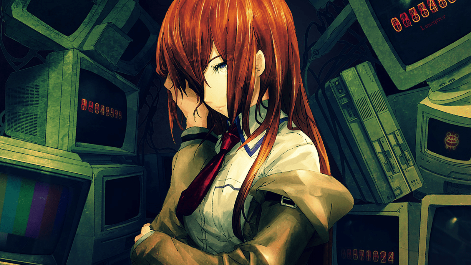 1600x900 Hacker Anime Wallpaper