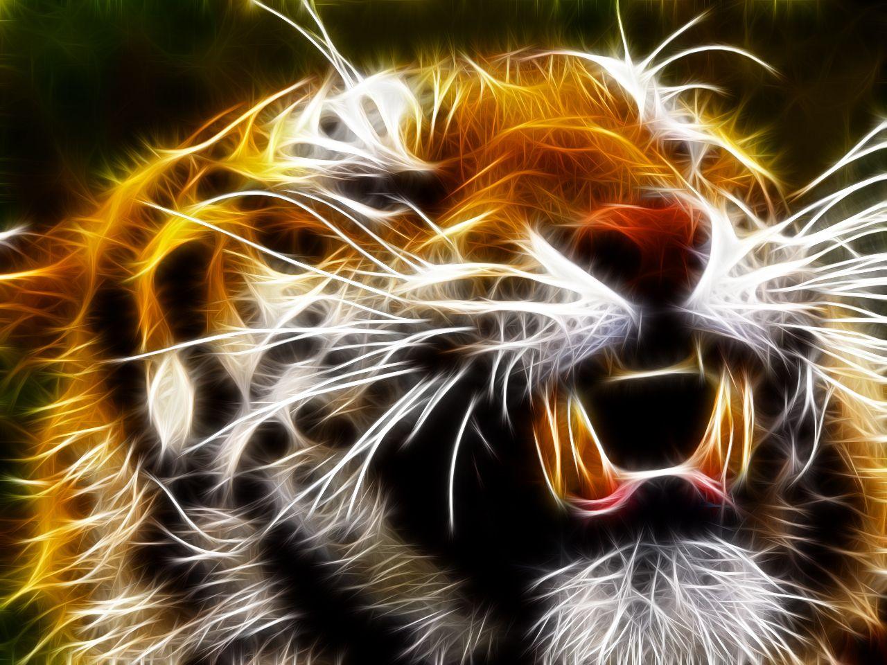 1280x960 Free download Abstract Animals Fantasy Tiger HD Wallpaper