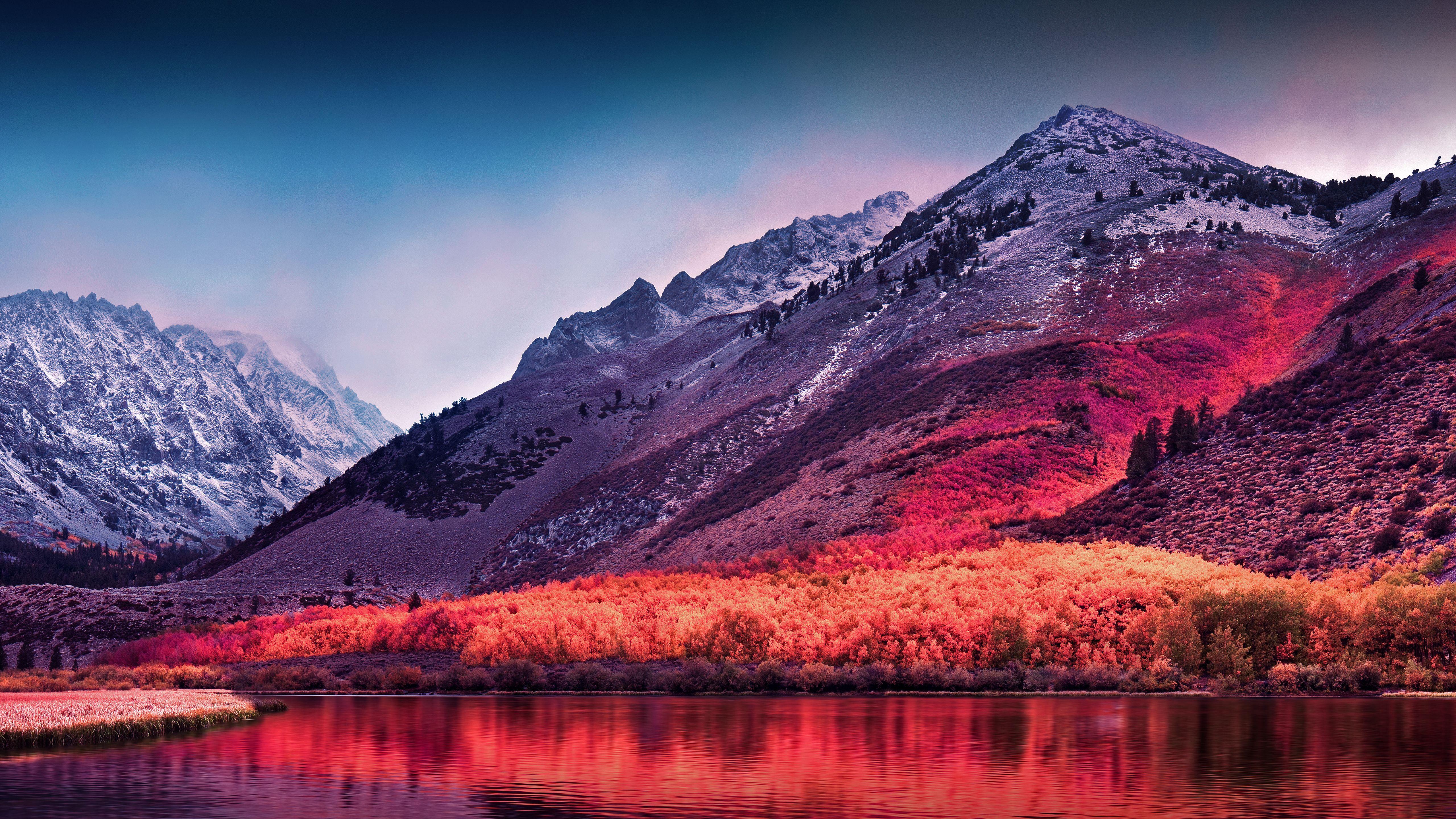 5120x2880 Wallpaper Sierra Nevada, Mountains, macOS High Sierra, Stock