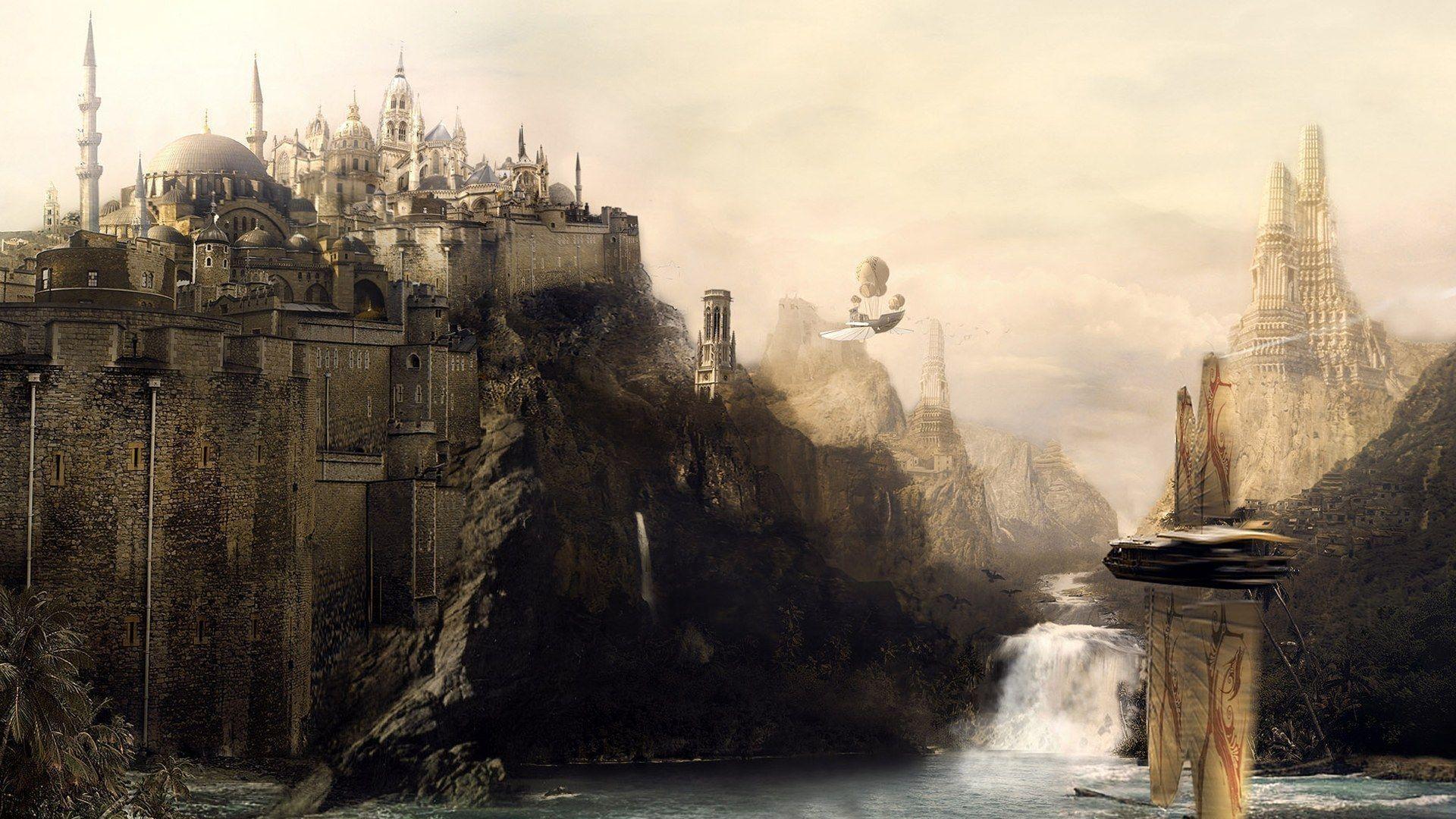 1920x1080 3D Landscape: Fantasy Art Scenery, desktop wallpaper nr. 47781
