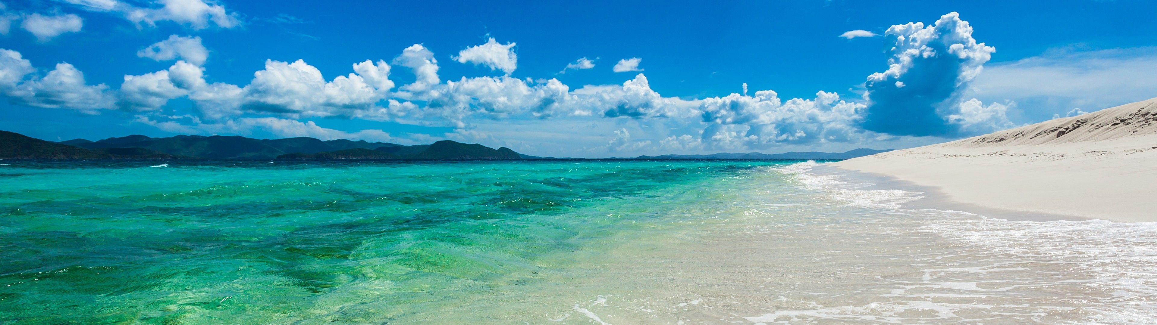 3840x1080 Triple Monitor Wallpaper Beach Wallpaper & Background Download