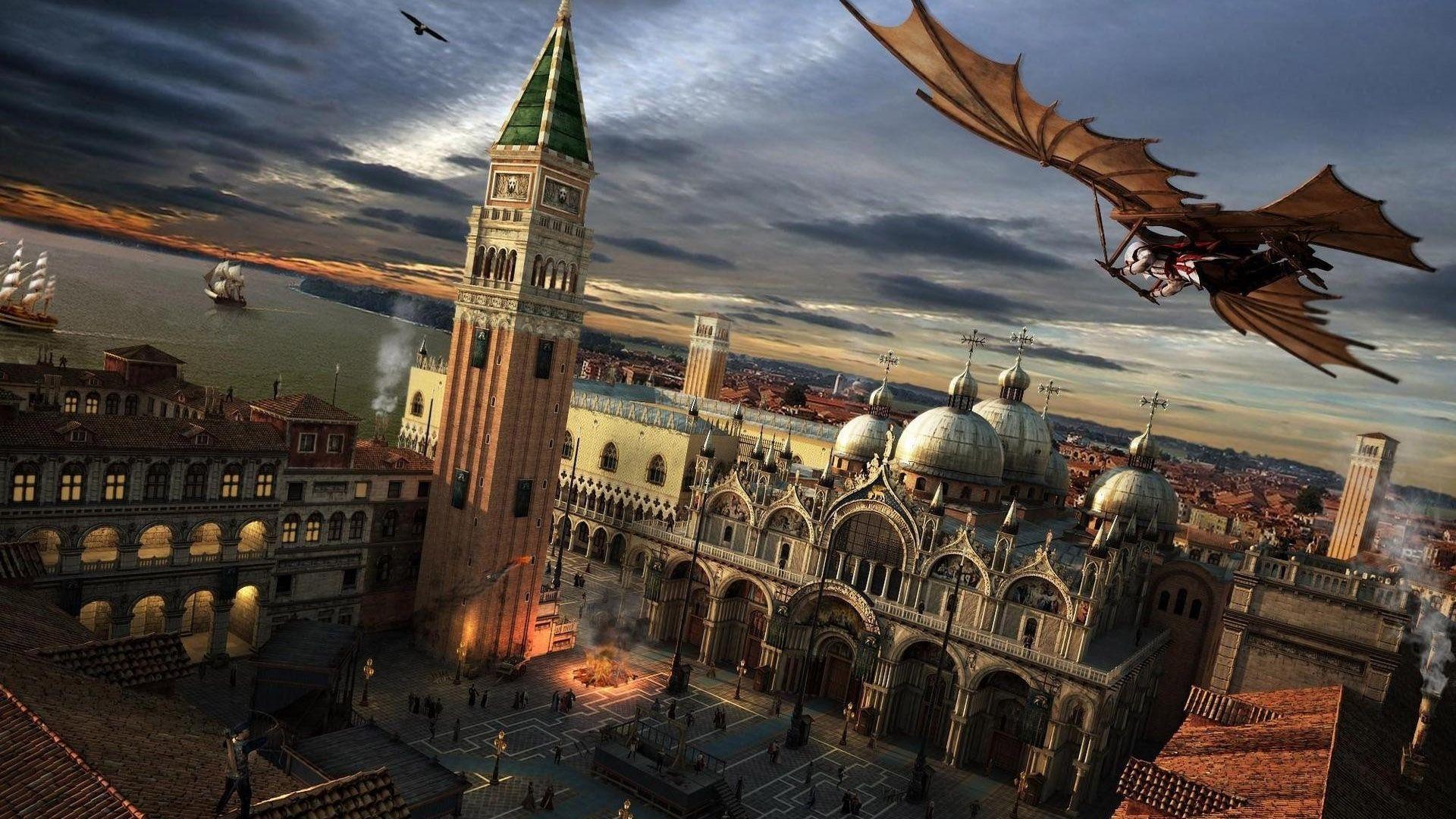 1920x1080 Download 1920x1080 HD Wallpaper assassins creed fly ezio auditore
