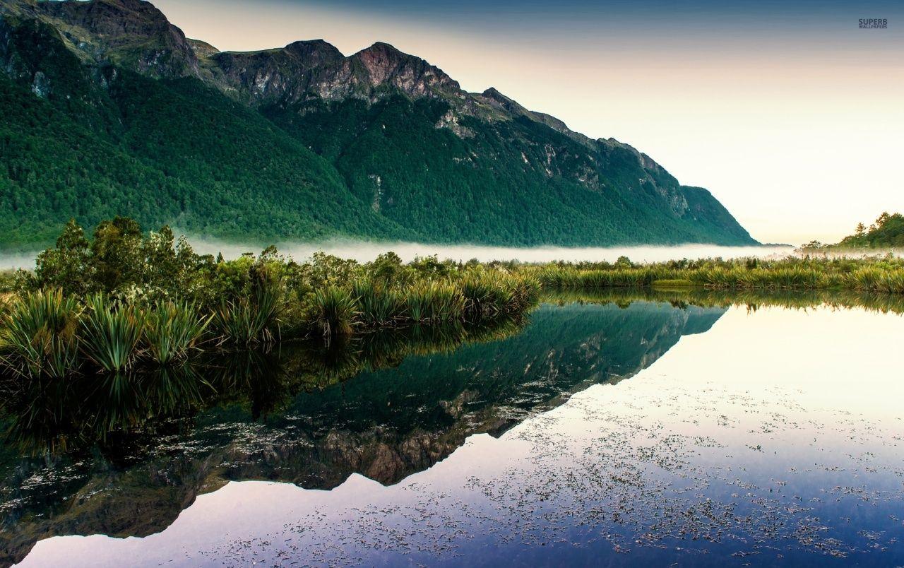 1280x804 Mountain & Lake New Zealand wallpaper. Mountain & Lake New