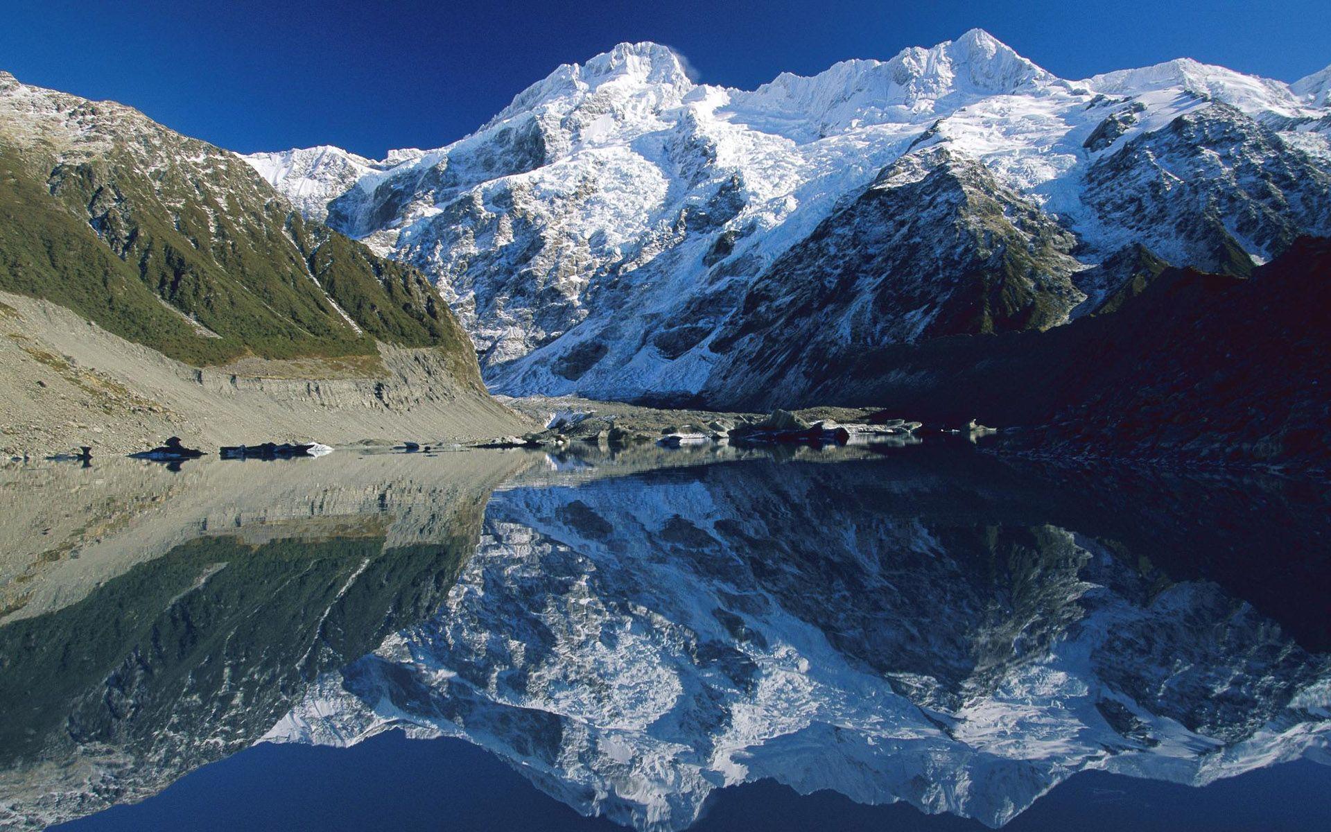 1920x1200 White Mountains Lake New Zealand