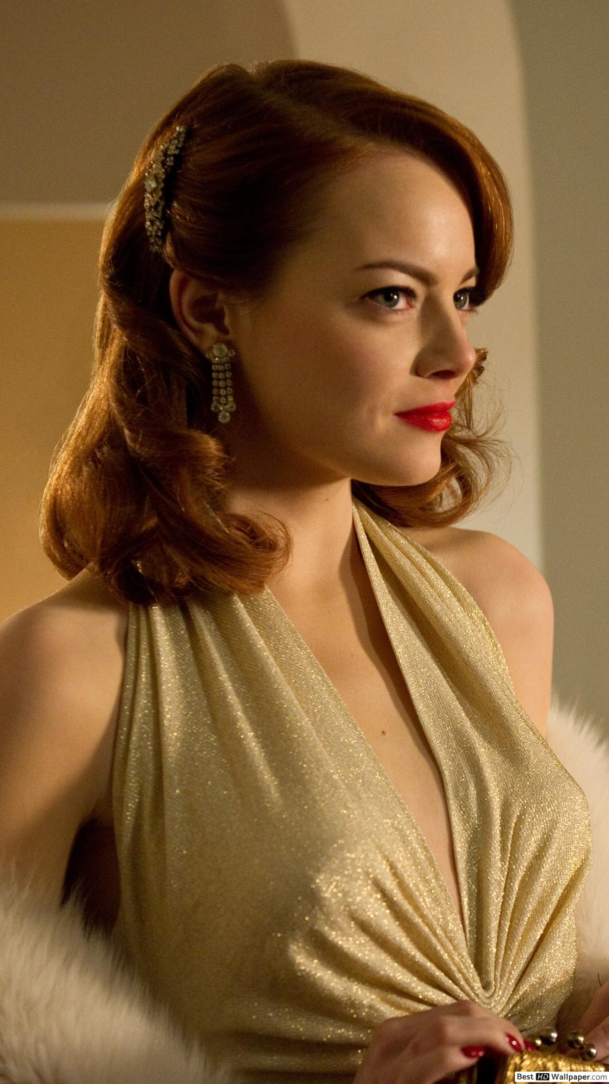 1242x2208 Emma Stone in Gangster Squad HD wallpaper download