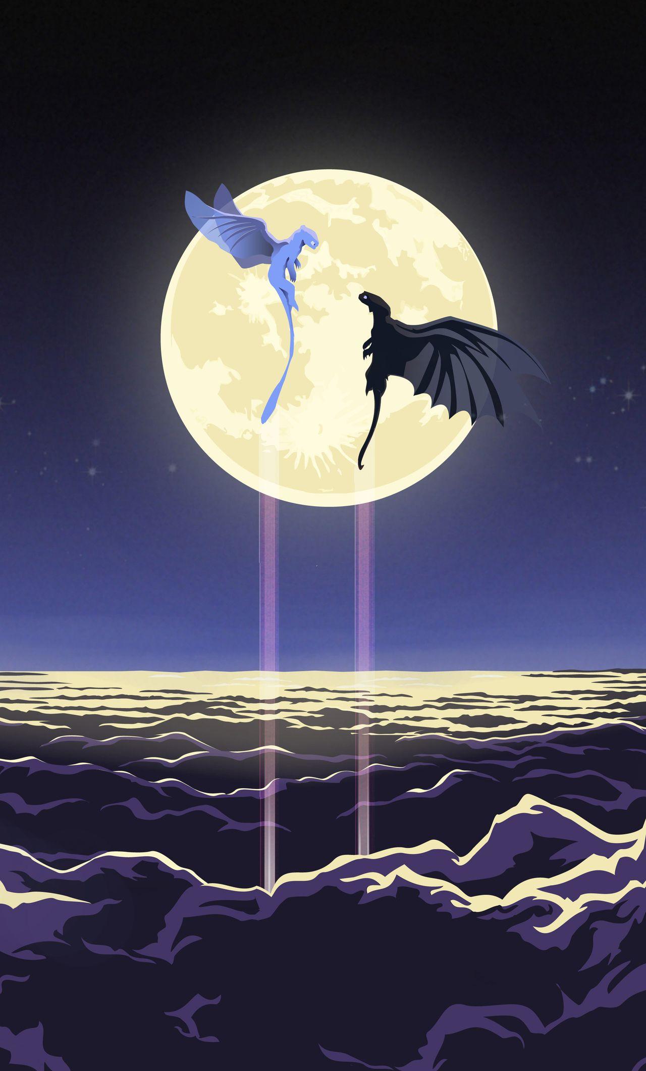 1280x2120 Toothless And Light Fury Artwork 4k iPhone HD 4k