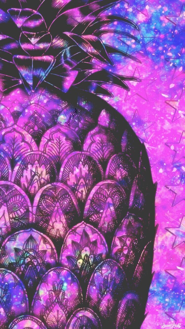 750x1334 galaxy #pineapple #colorful #art #iphonewallpaper. iPhone