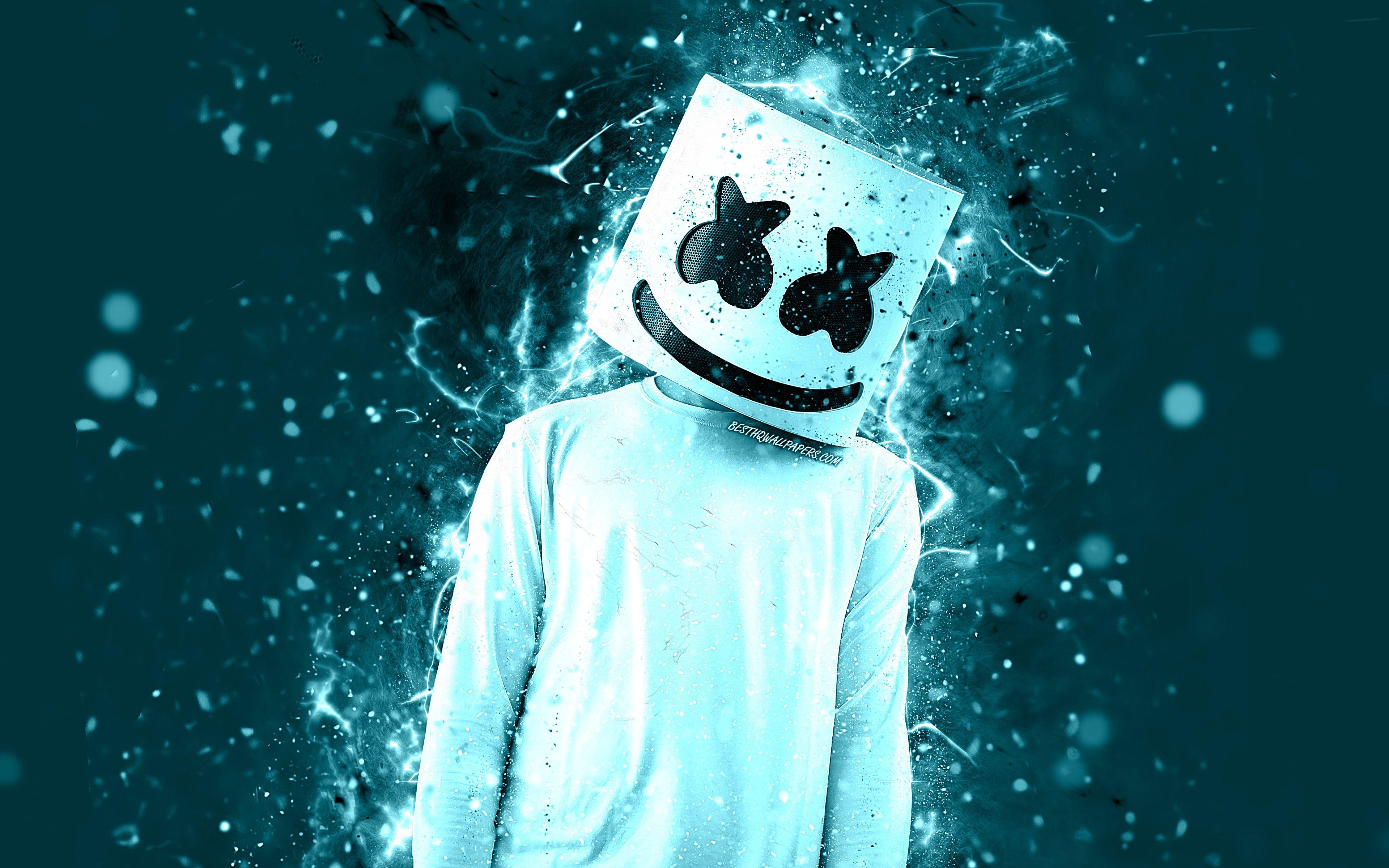 3840x2400 Download wallpaper 4k, Marshmello, fan art, superstars, american