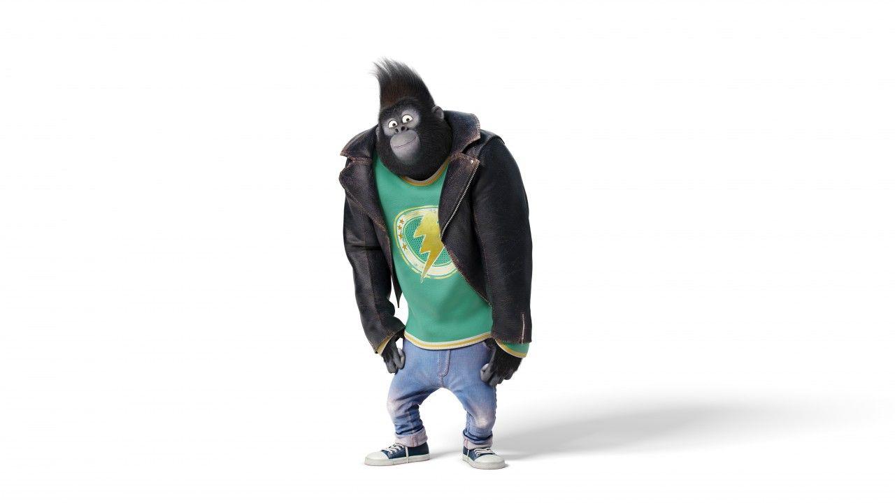 1280x720 Wallpaper Sing, gorilla johnny, taron egerton, best animation