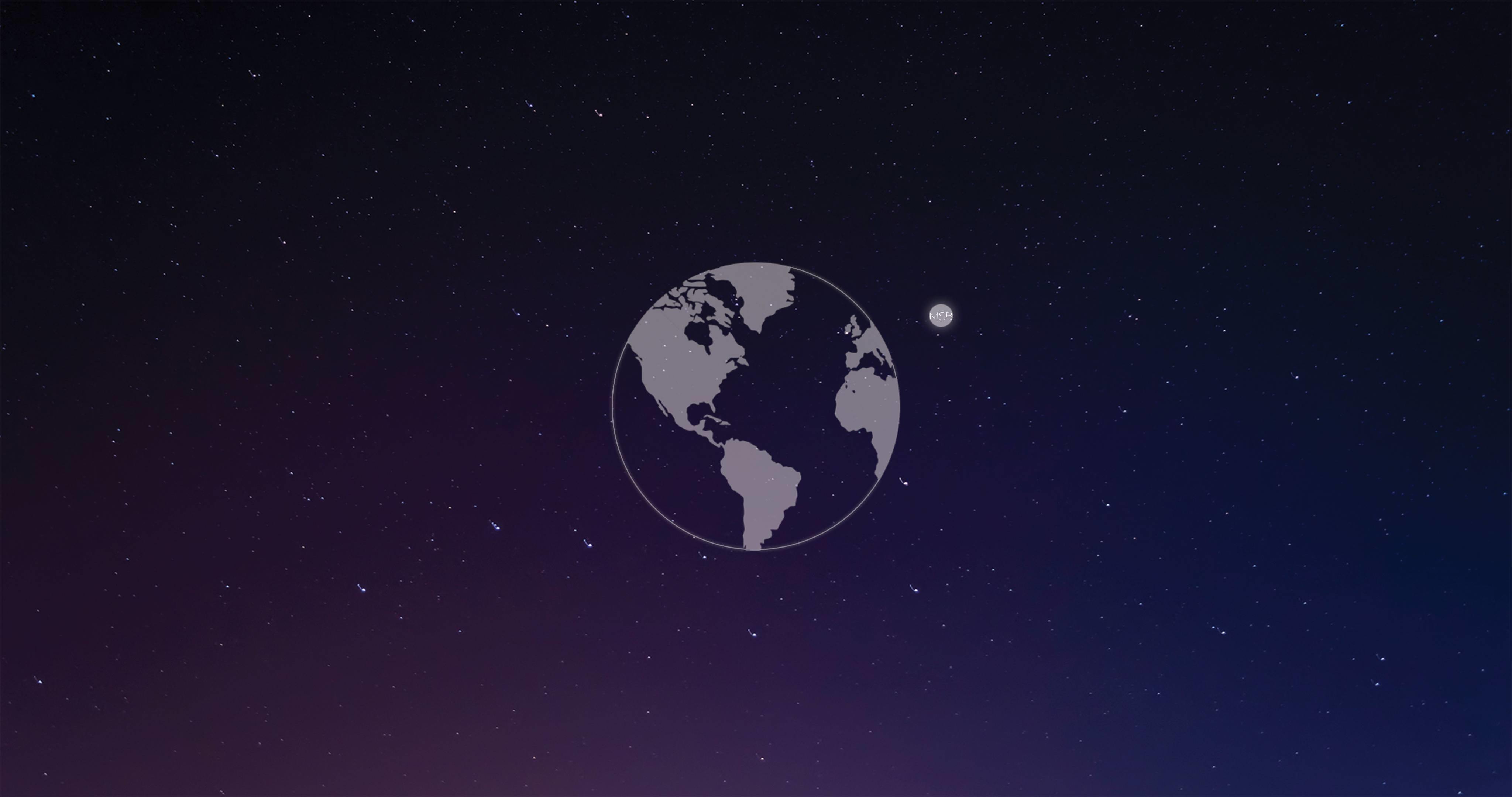 4096x2160 Minimalist Moon Wallpaper