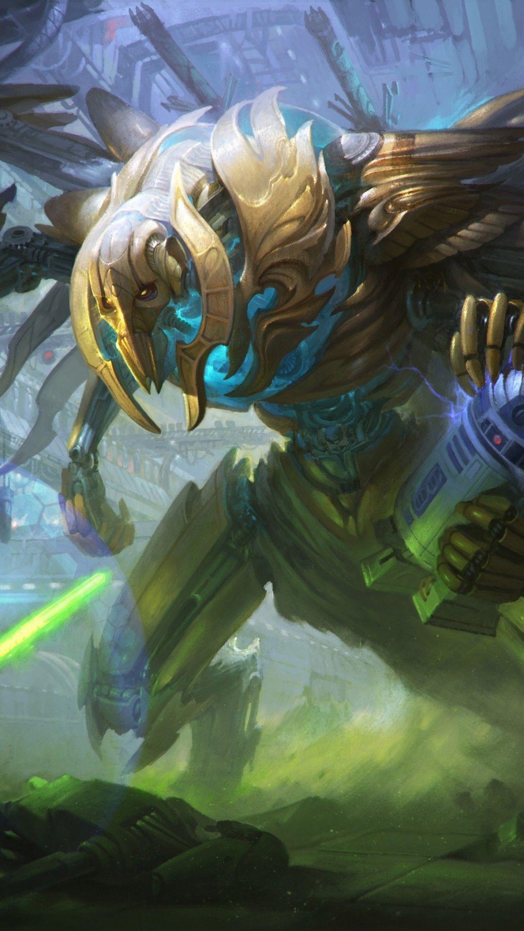 1080x1920 Wallpaper General Grievous, Lightsaber, R2 D Star Wars, Yoda, 4K