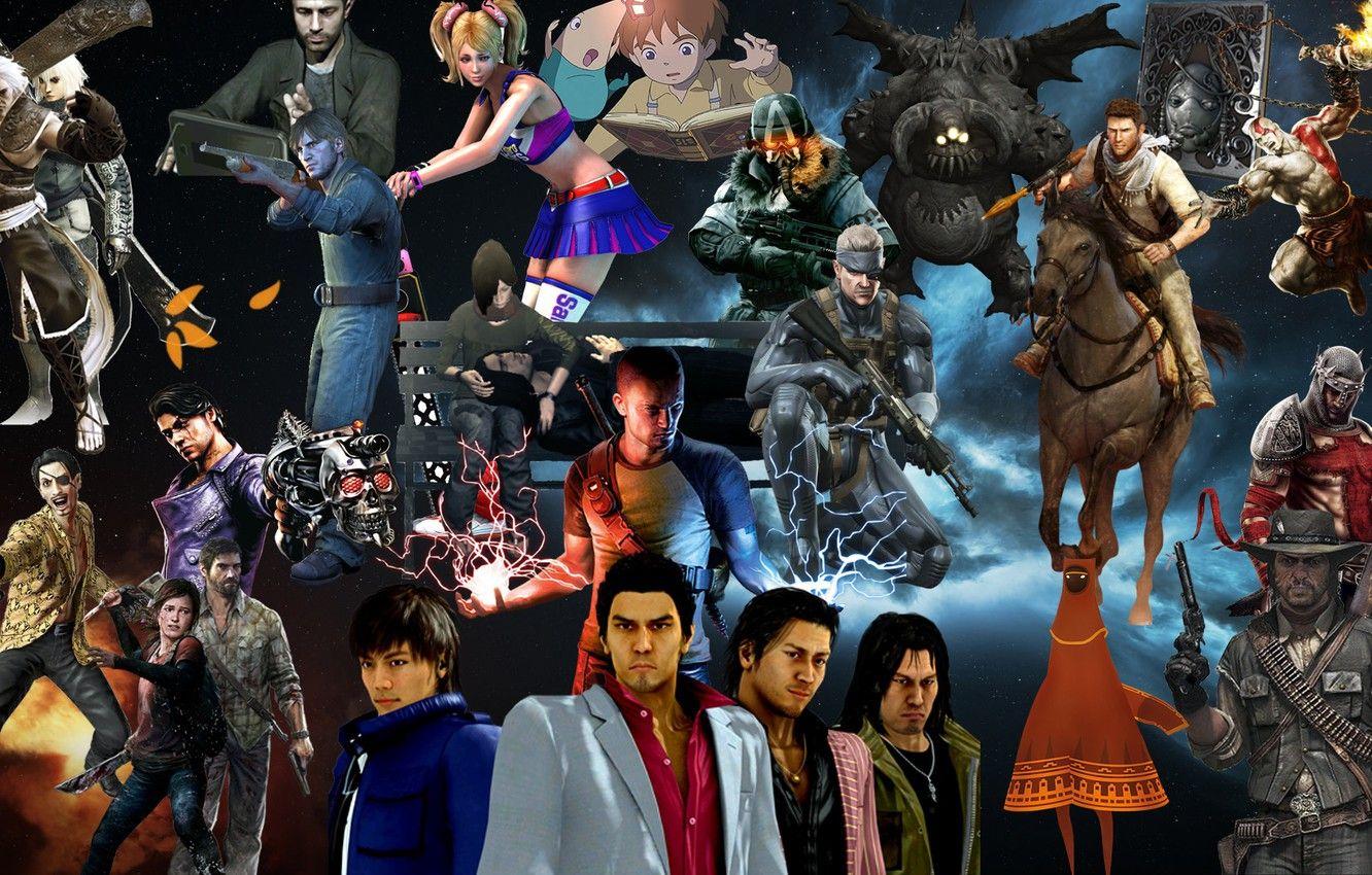 1332x850 Wallpaper god of war, heavy rain, darkness, lolipop, uncharted playstation 3 games, silent hill downpour, Yakuza - for desktop, section игры
