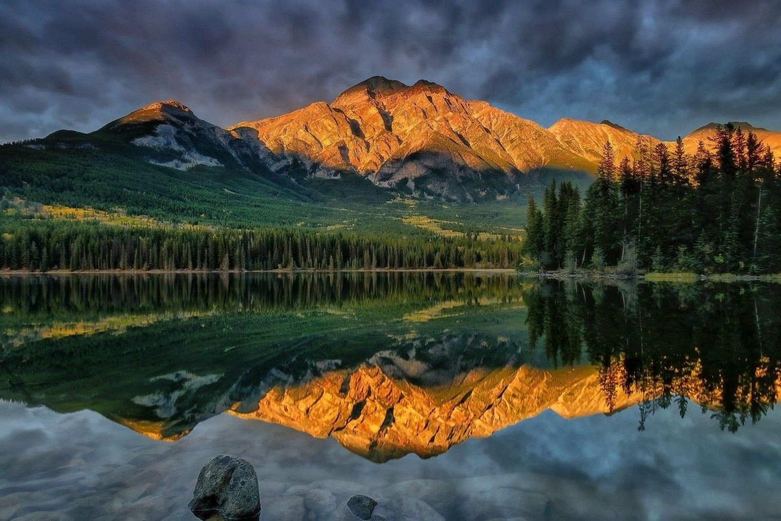 1600x1068 Mountains, Photography, Lake, Nature, Mobile Wallpaper, alberta