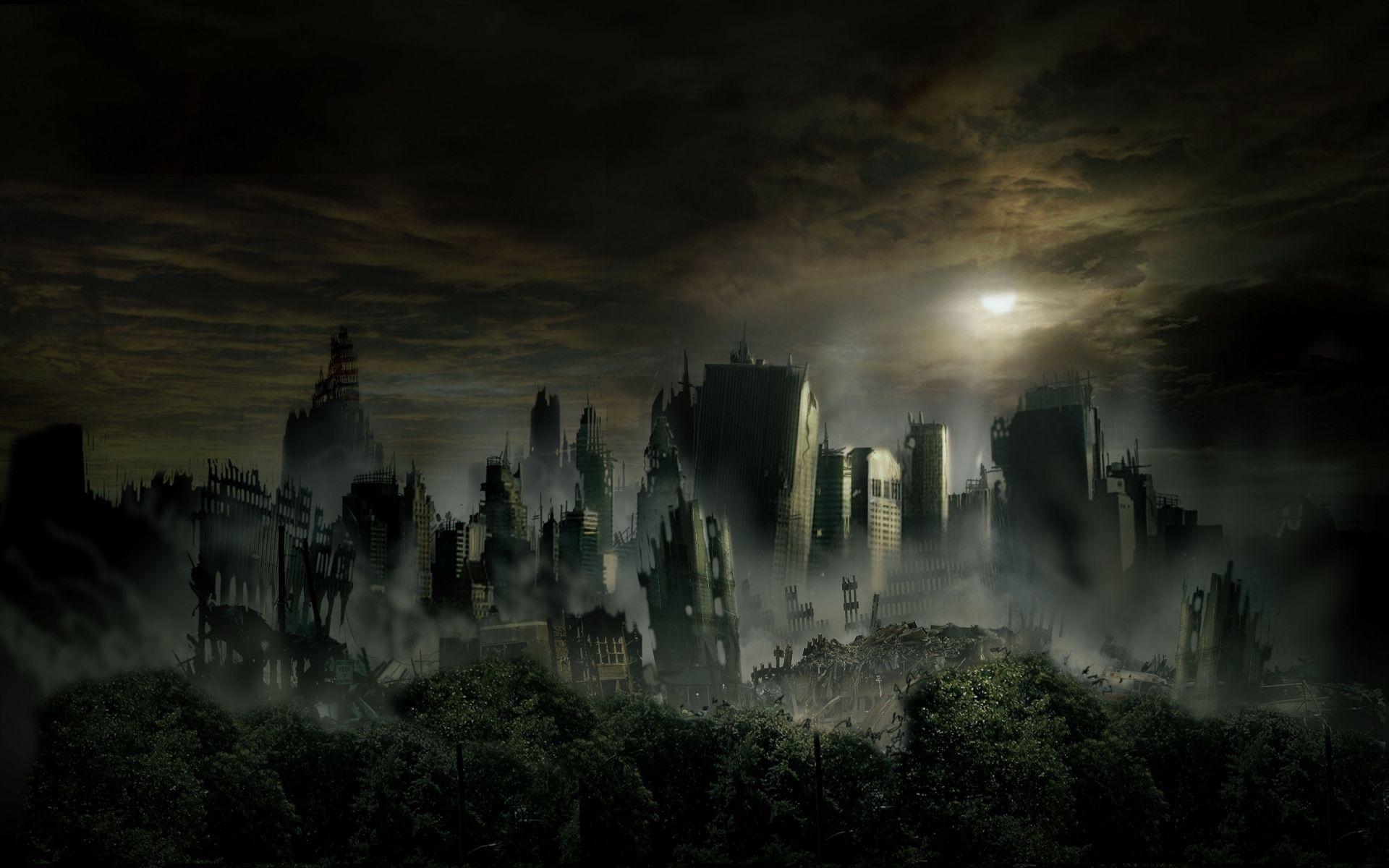 1920x1200 Sci Fi Post Apocalyptic Wallpaper. Post apocalyptic city