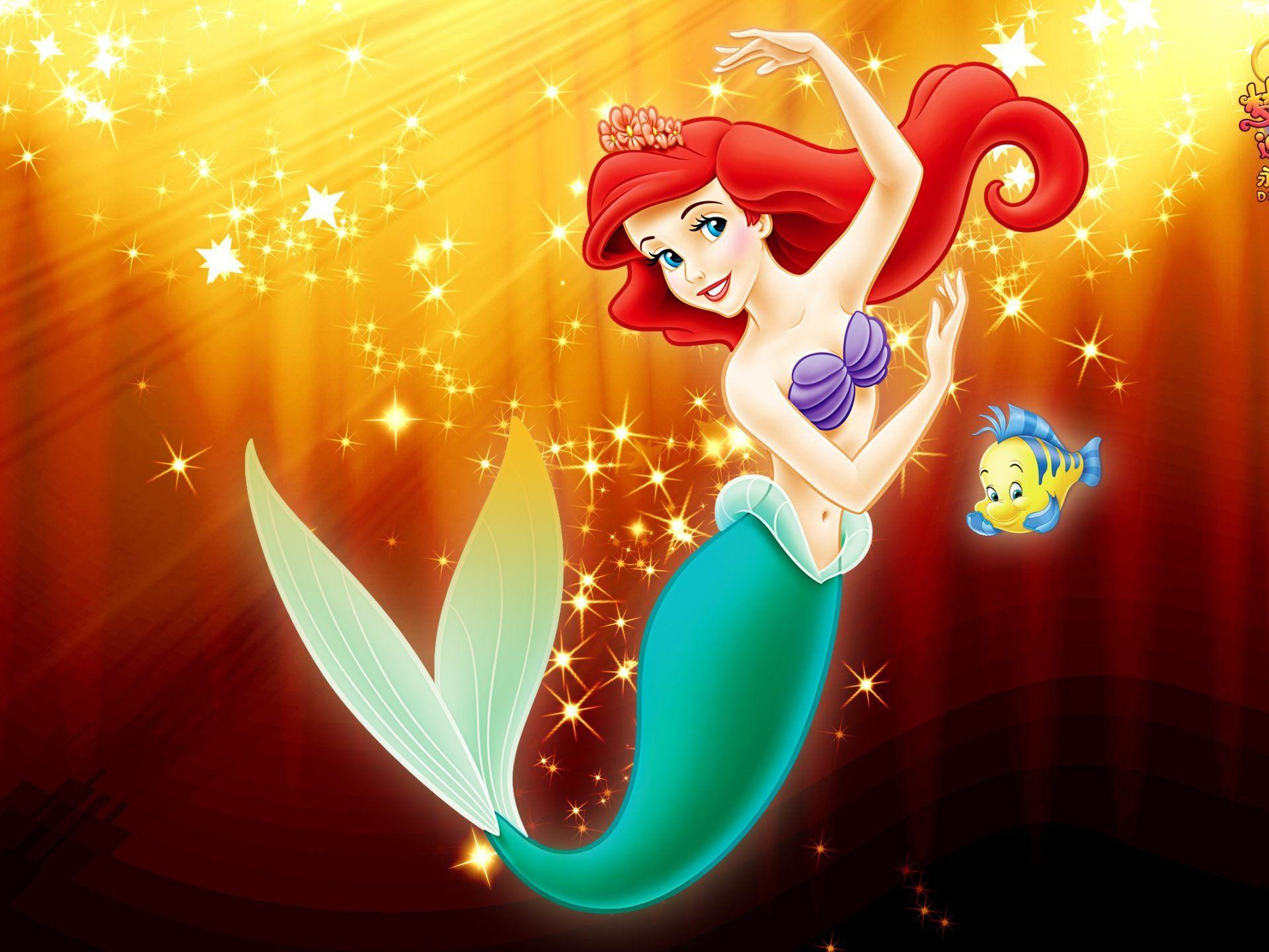 1920x1440 Little Mermaid's Ariel cartoon fantasy HD Wallpaper for Desktop