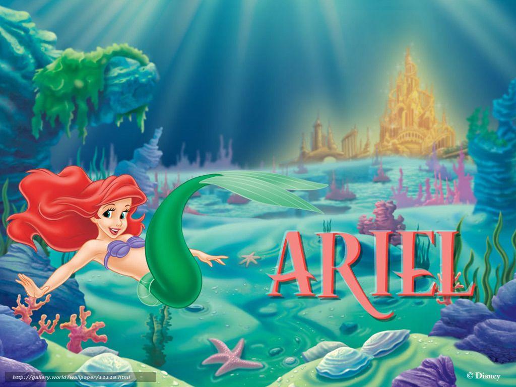 1024x768 Download wallpaper The Little Mermaid, The Little Mermaid, film