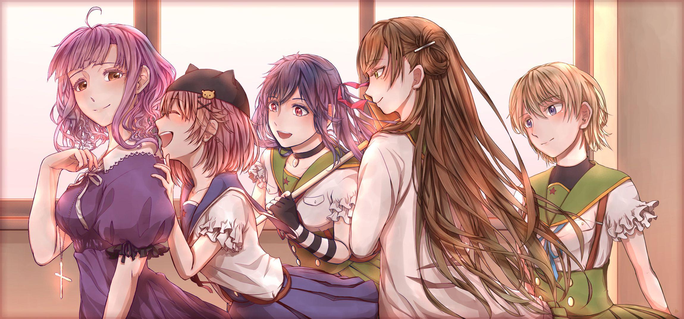 2300x1074 Gakkou Gurashi! (School Live!) Image Anime