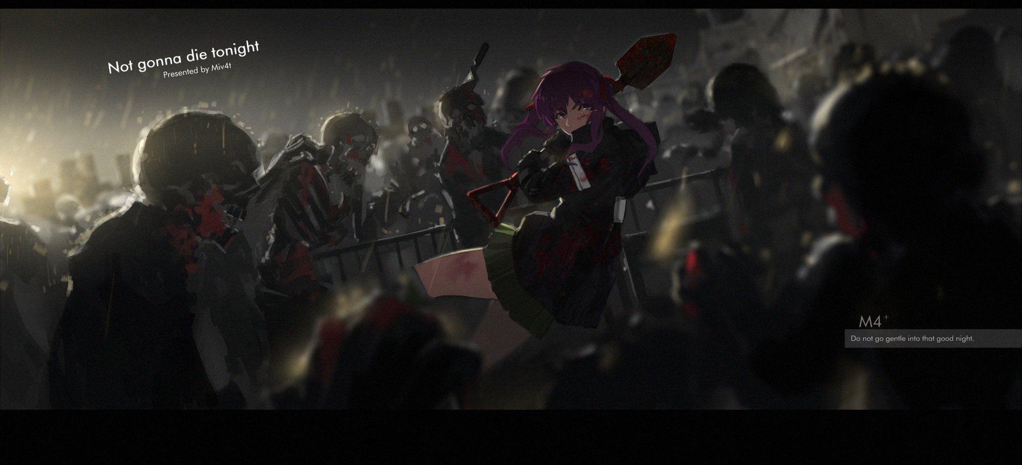2000x910 Bow ebisuzawa kurumi gakkou gurashi! gloves mivit night purple