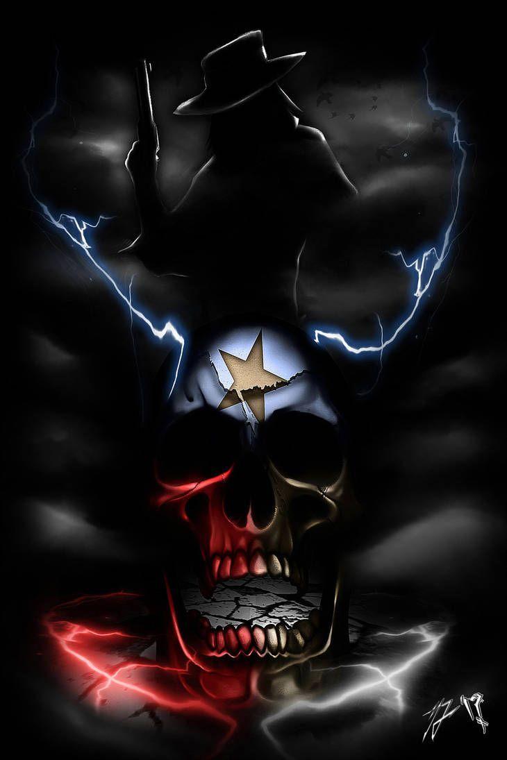 730x1095 Texas Ride by JackCoffins. Skull art, Skull wallpaper, Back