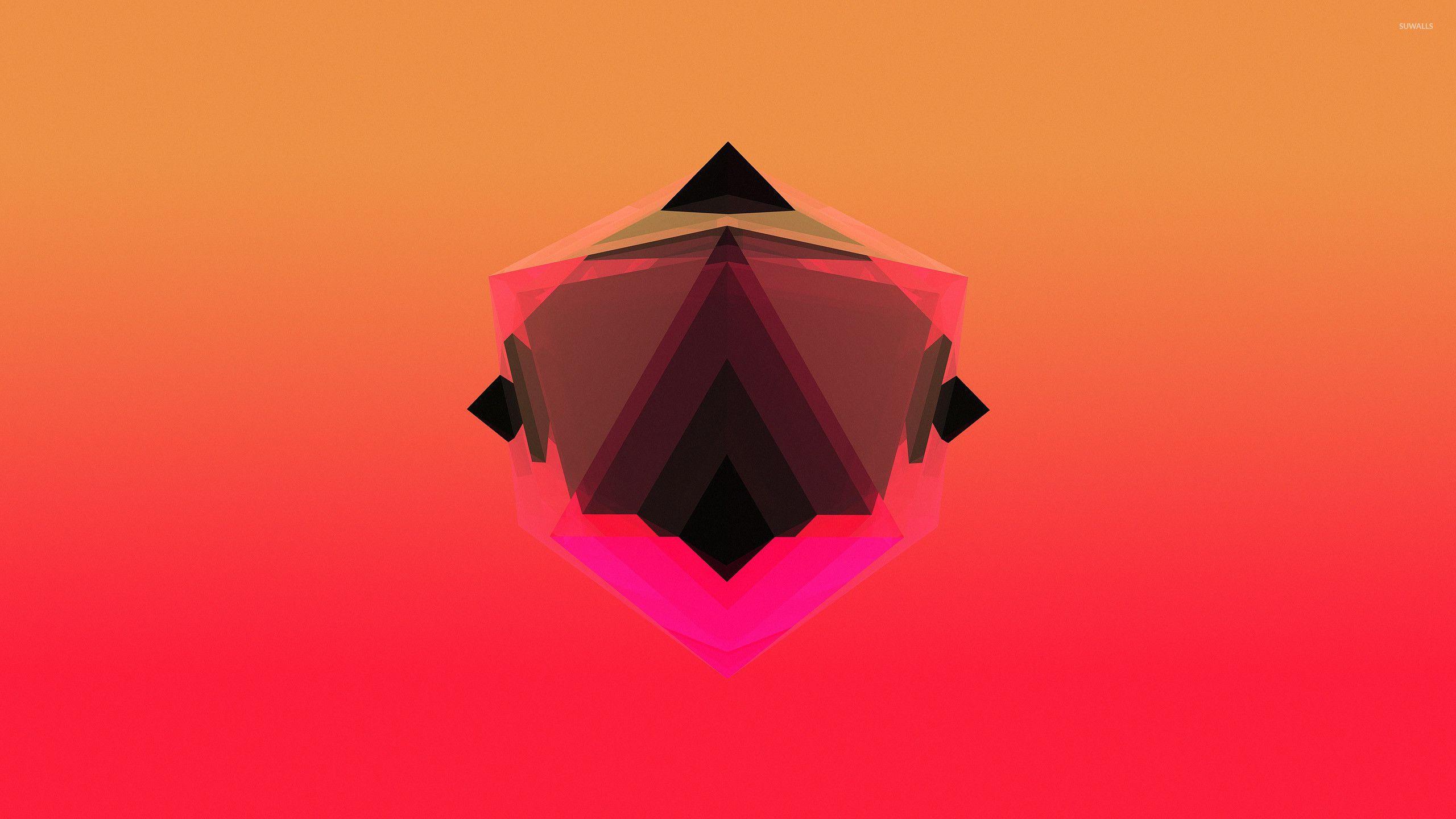 2560x1440 Bright red shape wallpaper wallpaper
