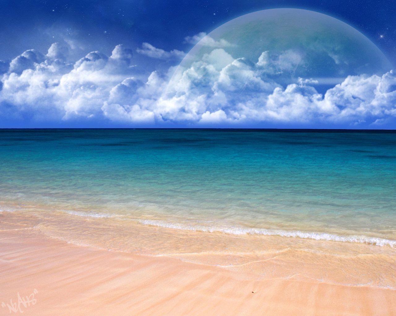 1280x1024 Beach Background