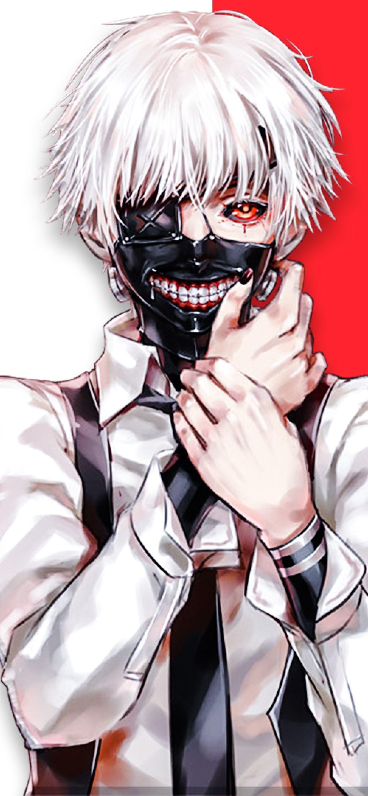 1242x2688 Ken Kaneki Tokyo Ghoul Art iPhone XS MAX Wallpaper, HD