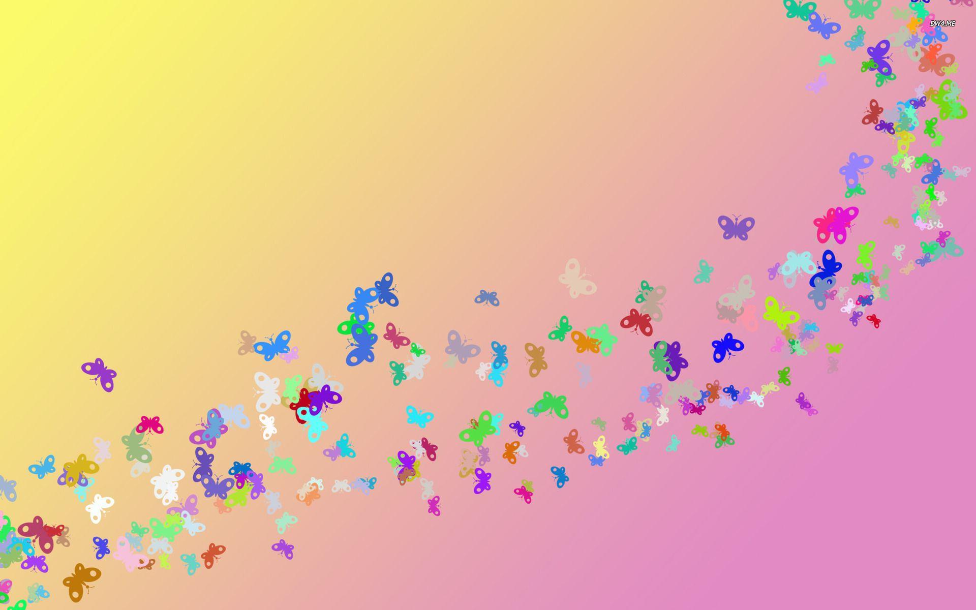 1920x1200 Butterflies Vector Wallpaper