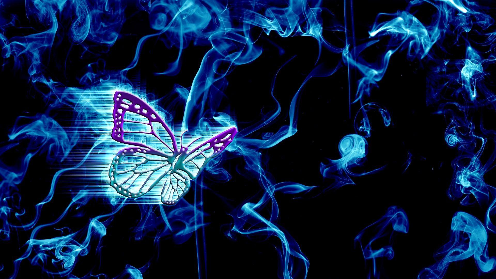 1920x1080 smoke butterfly artwork abstract wallpaper and background
