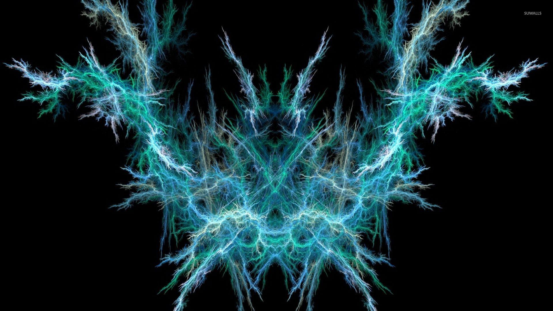 1920x1080 Green fractal butterfly wallpaper wallpaper