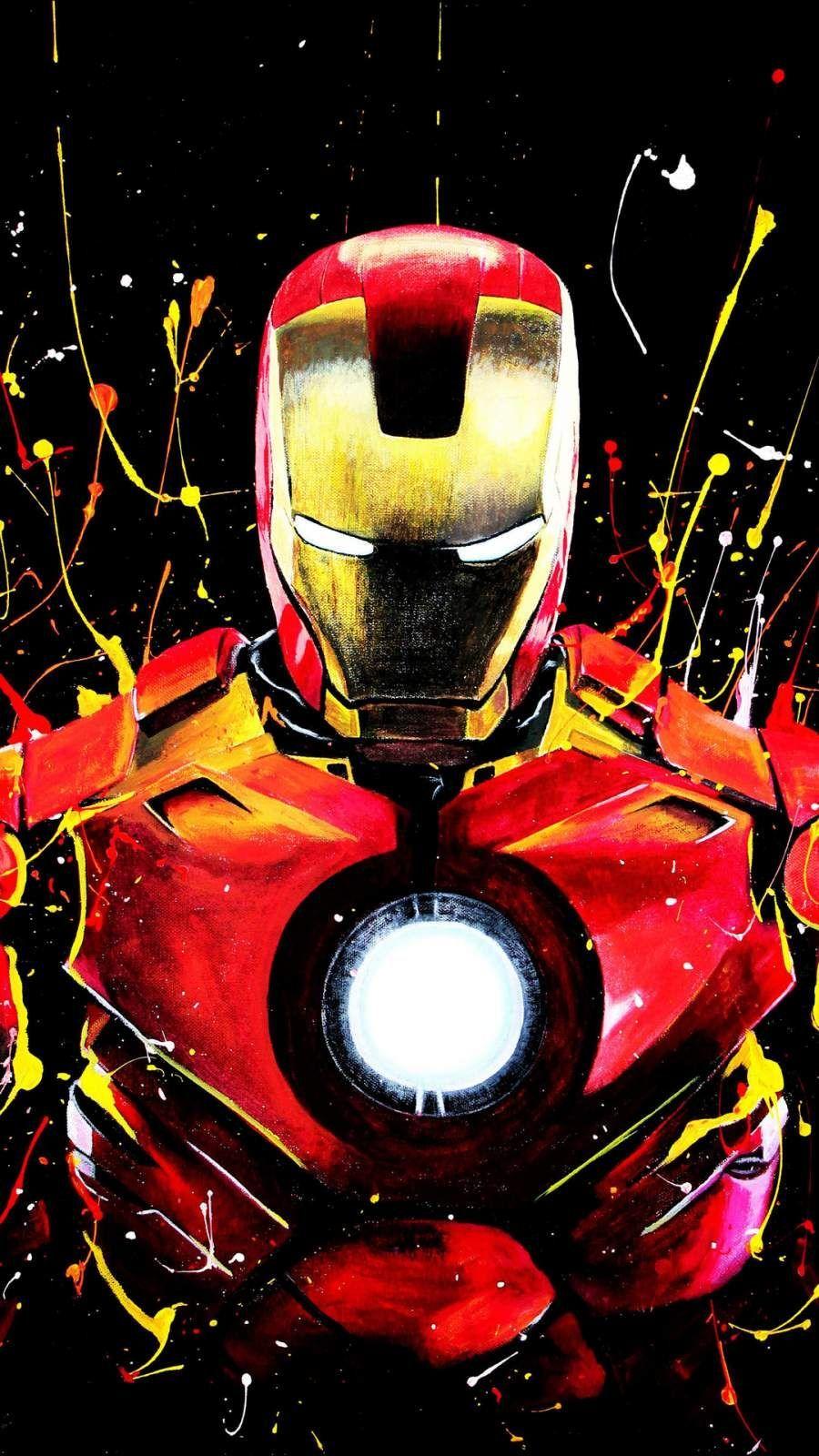 900x1600 Iron Man Color Paint Art IPhone Wallpaper. Iron man painting