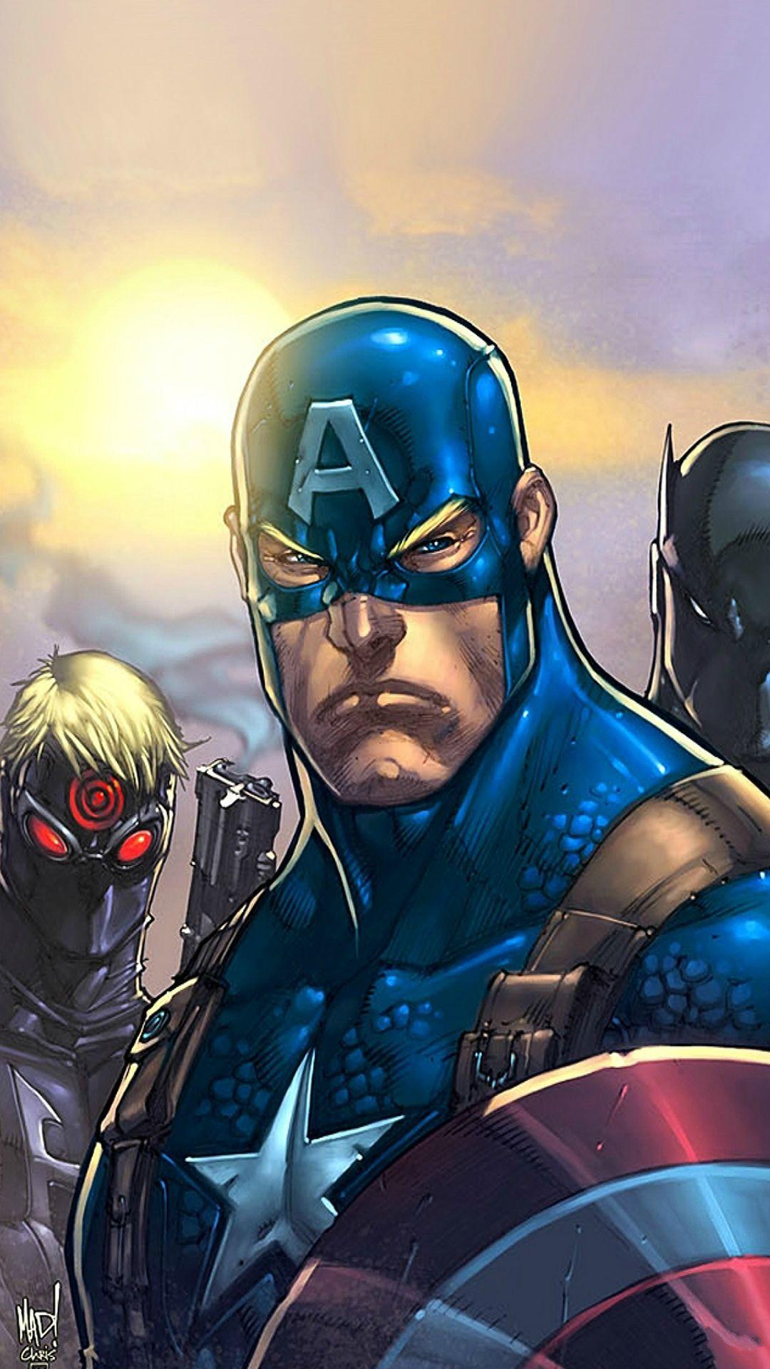 1080x1920 Comics Avengers Illust Art Hero Marvels iPhone 8 Wallpaper Free