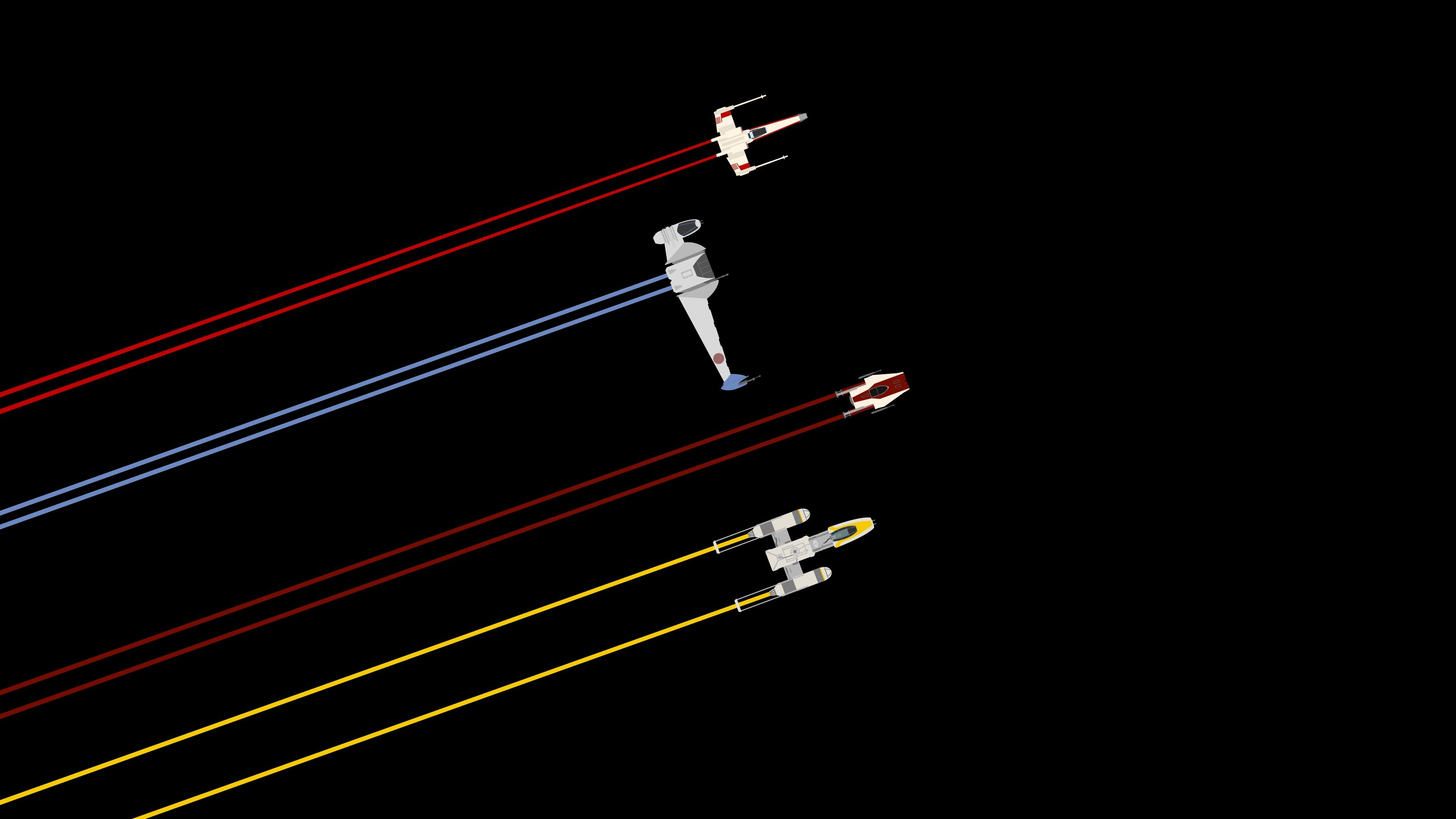 3840x2160 Rogue Squadron Minimalist wallpaper