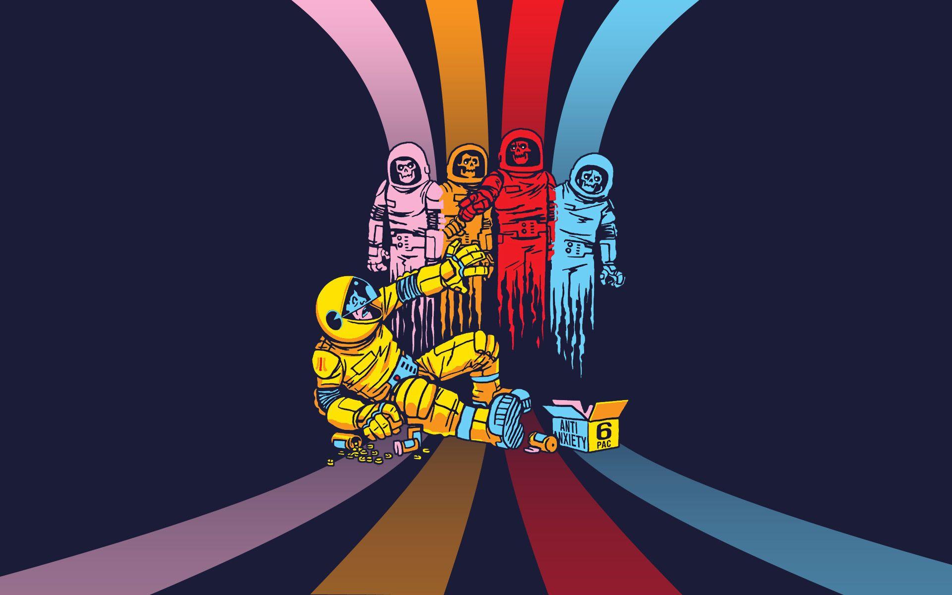 1920x1200 Men, Alternative Art, Pac Man Wallpaper /