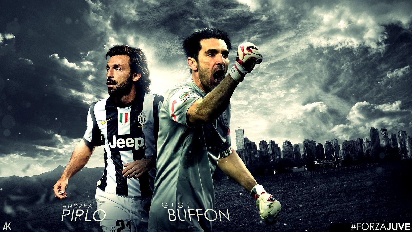 1600x900 Andrea Pirlo And Gigi Buffon Juventus. Free Download Andrea