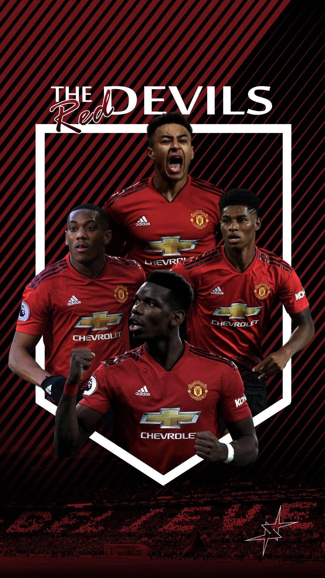 1080x1920 Hình nền Quỷ đỏ Man Utd.  Biểu tượng Manchester United, Đội bóng Manchester United, Hình nền Manchester United