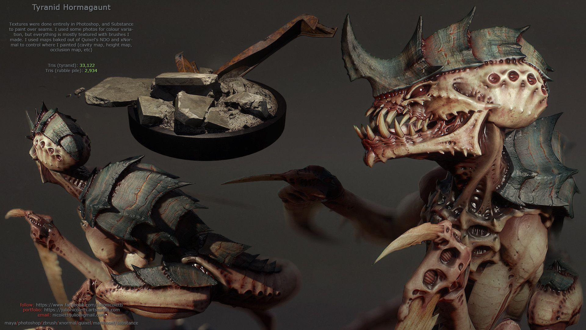 1920x1080 Tyranid Hormagaunt, Julio Nicoletti