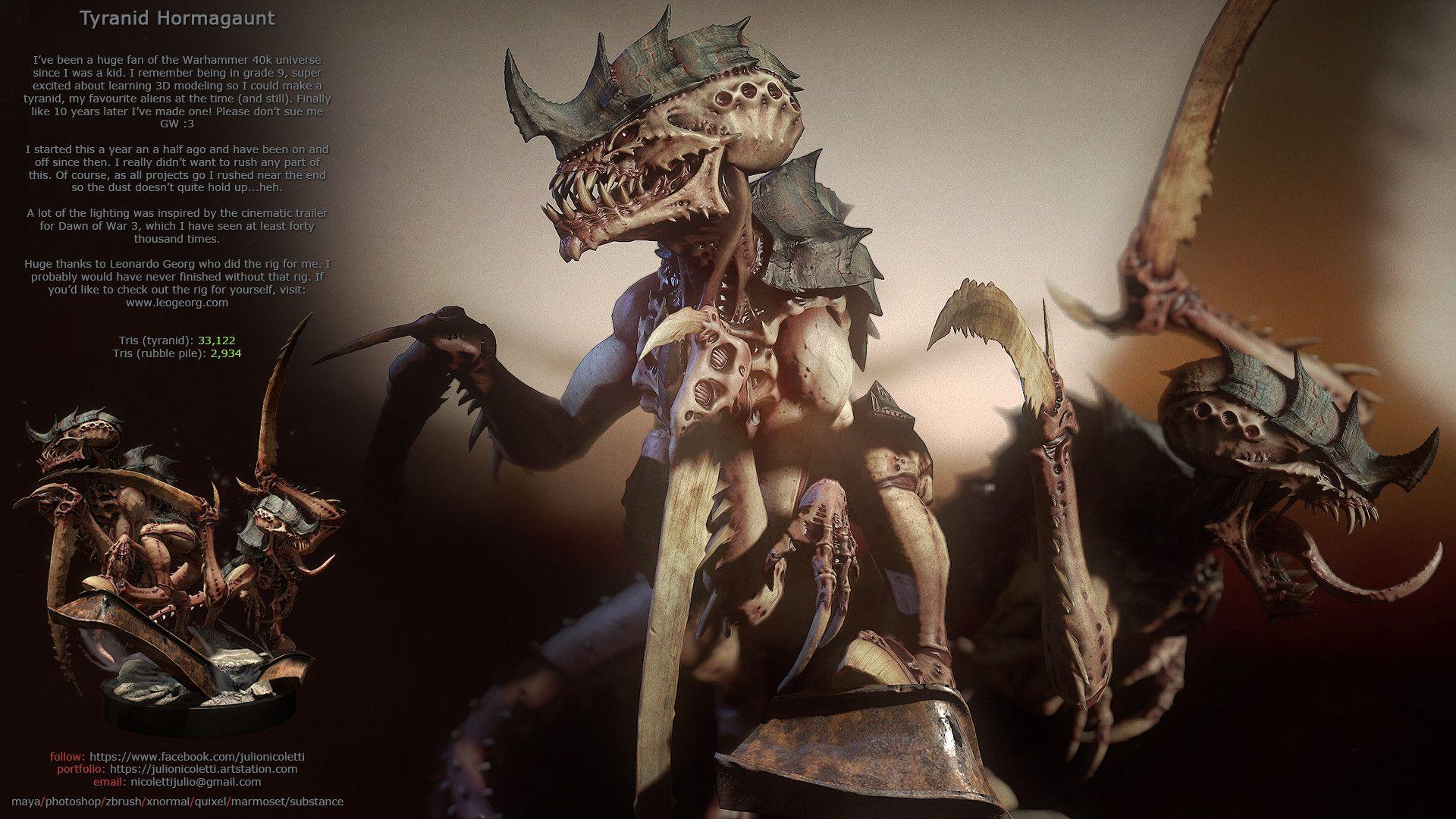 1920x1080 Tyranid Hormagaunt, Julio Nicoletti