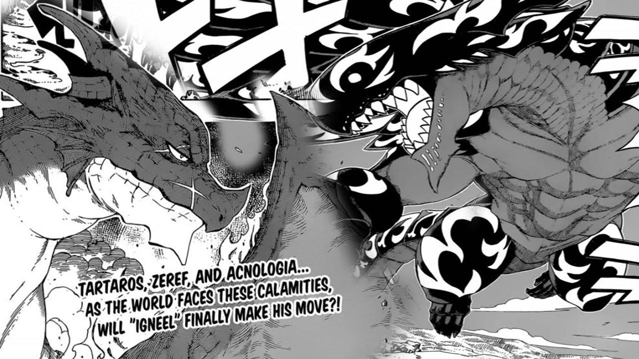 1280x720 Fairy Tail Chapter 399 Review - Igneel vs Acnologia!!?? +