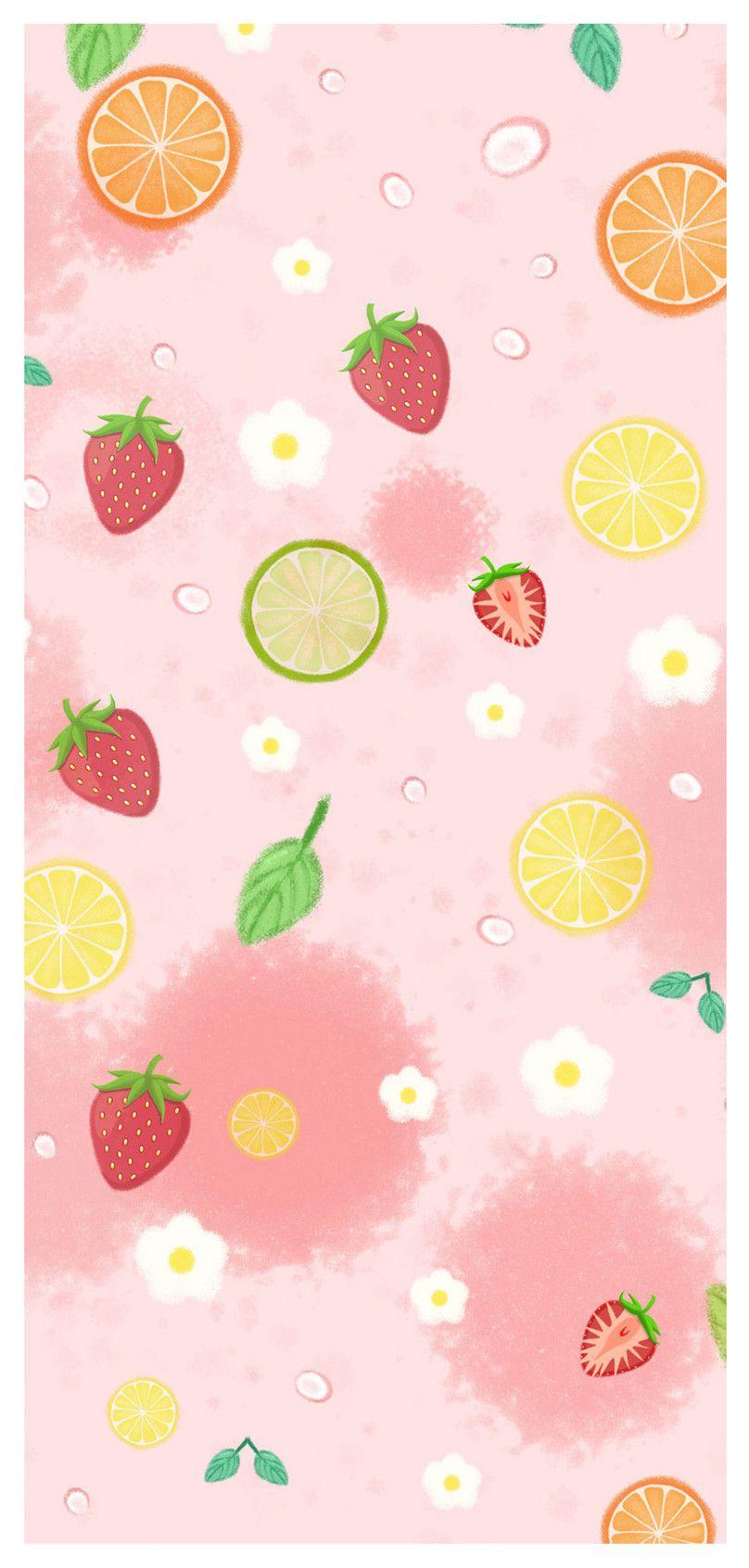 808x1692 small fresh fruit cell phone wallpaper background image free