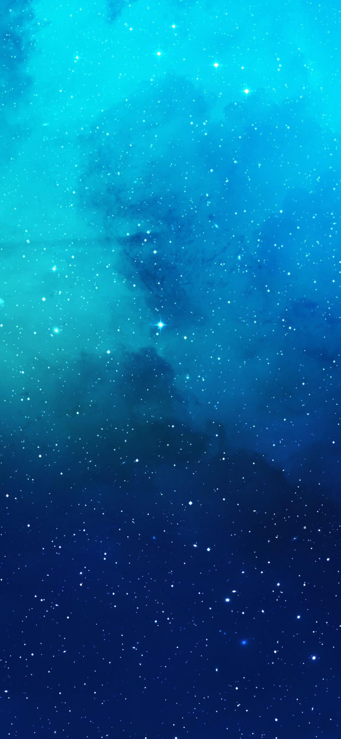 1125x2436 Nebula Blue Space iPhone XS, iPhone iPhone X HD 4k