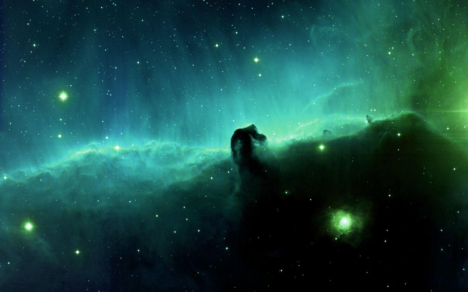 1920x1200 Green Nebula Wallpaper