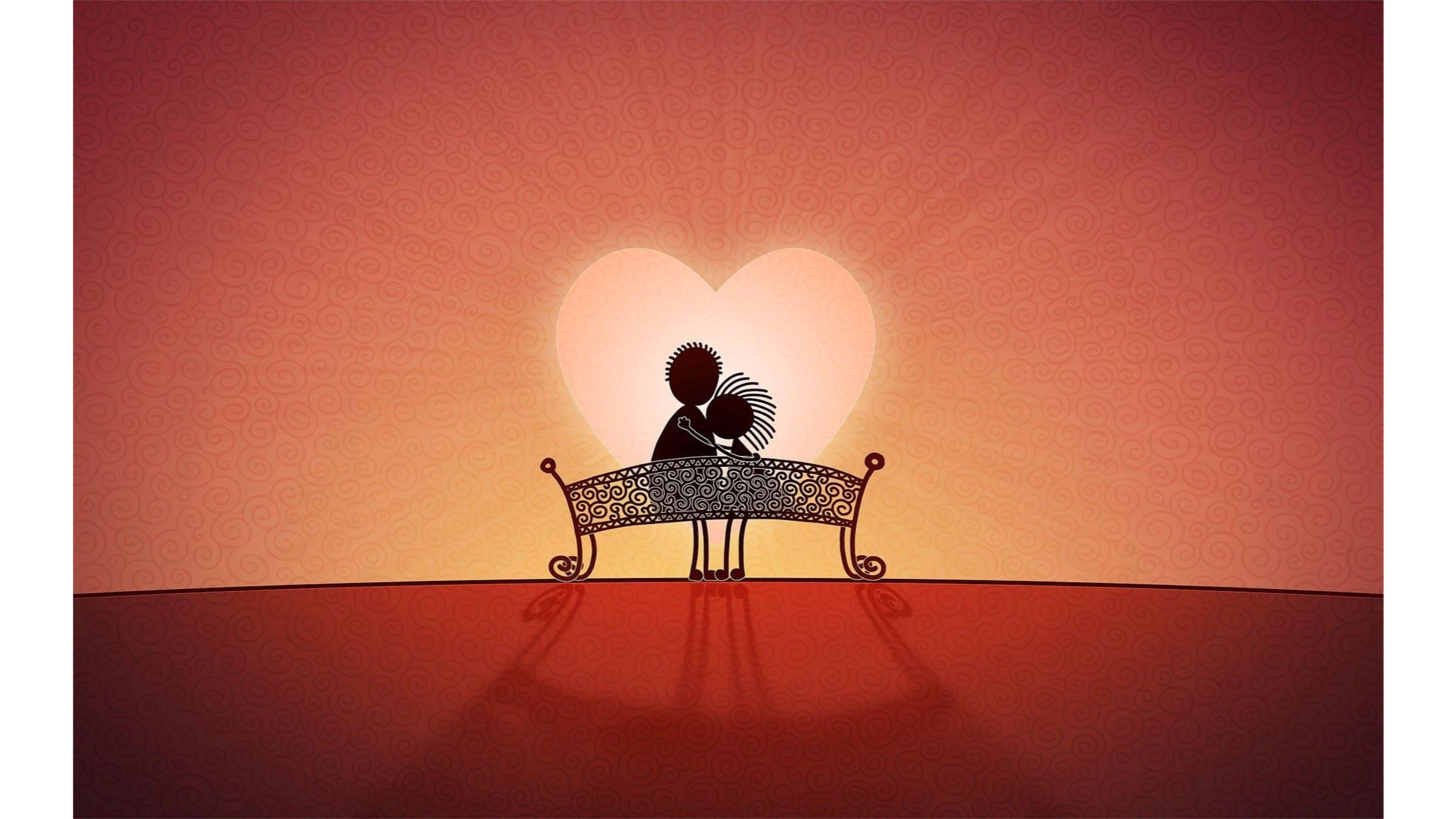 3840x2160 Cartoon Romance 4K Wallpaper. Free 4K Wallpaper