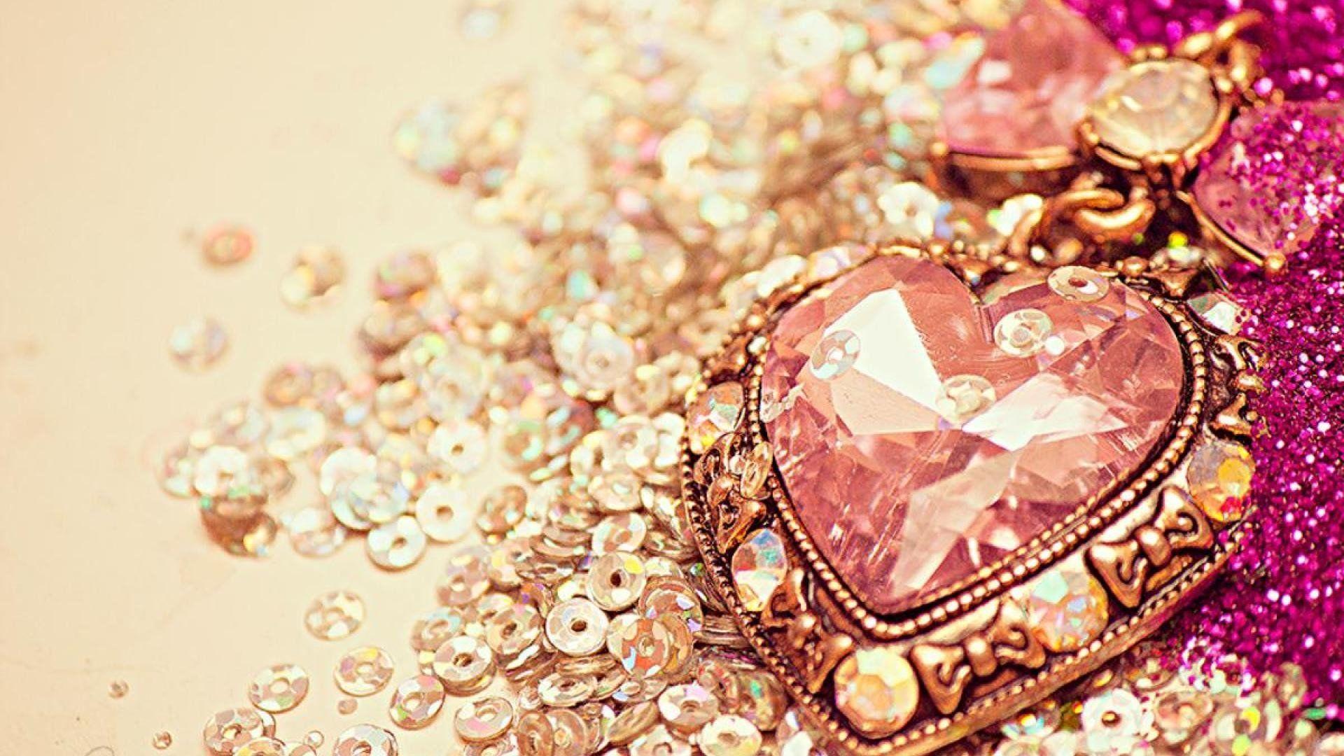 1920x1080 iPhone Wallpaper Rose Gold Glitter Pretty Background