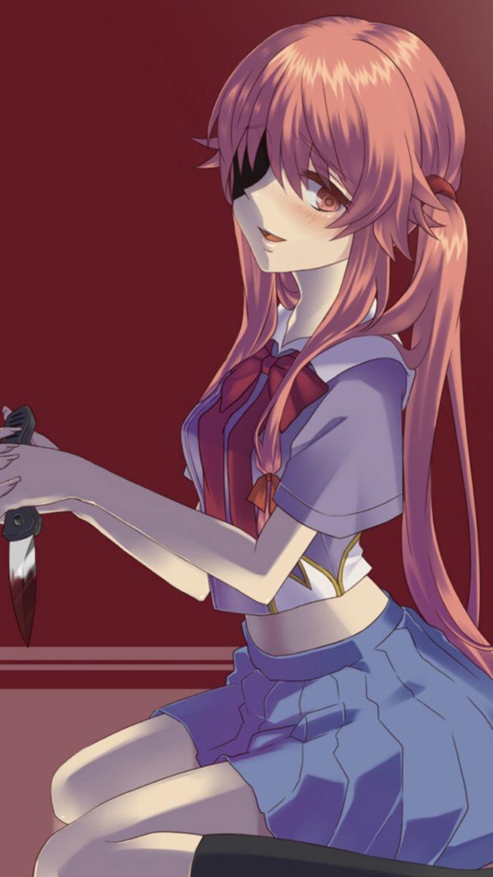 720x1280 Mirai Nikki (Future Diary).Yuno Gasai Magic THL W3 wallpaper.720