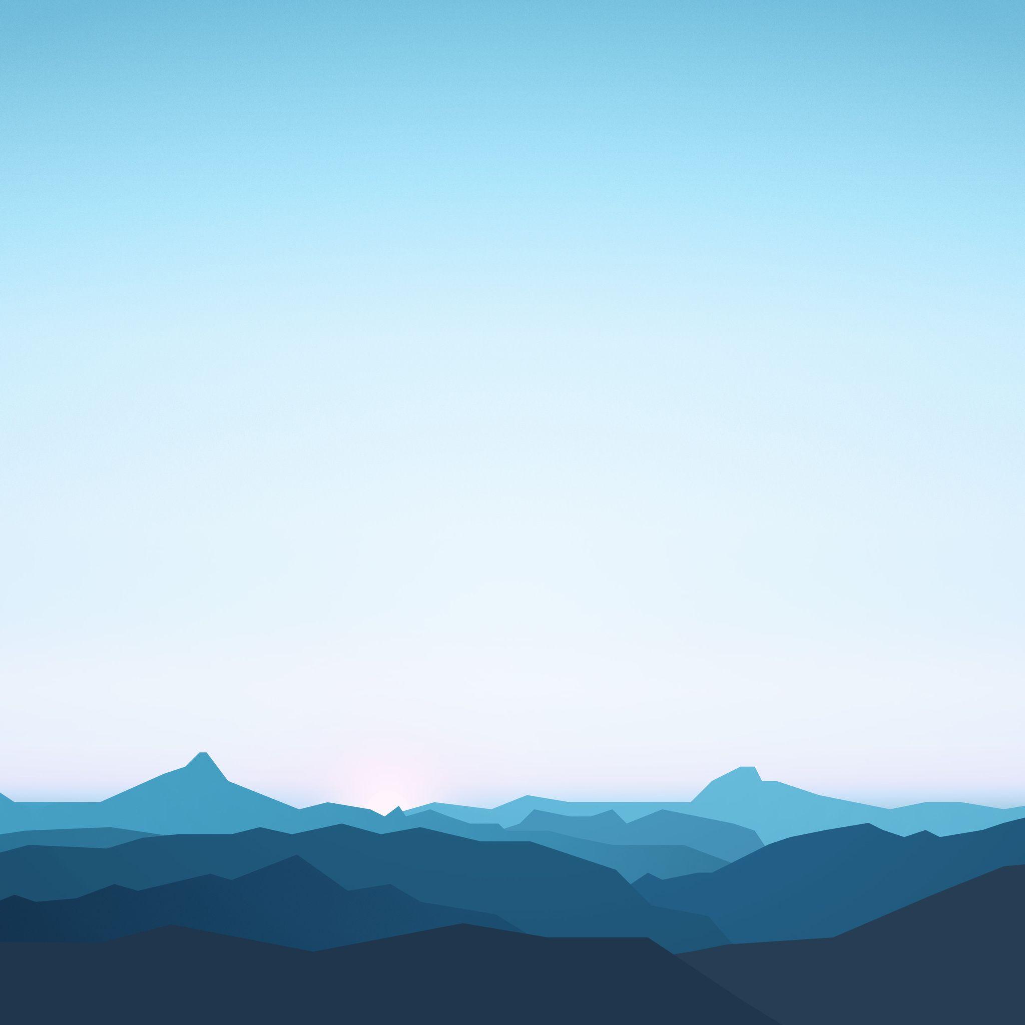 2048x2048 Mountains Landscape Minimalism 5k iPad Air HD 4k